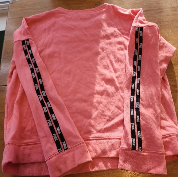 Victoria's Secret Pink and Black Oversized Sweatshirt - Picture 5 of 5